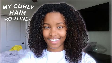 My Curly Hair Routine Youtube