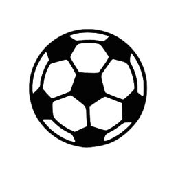 Football Black And White Icon SVG Picture | Black and white football, Black and white, Football icon