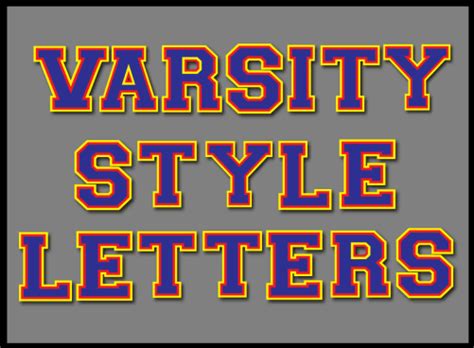 varsity style letters promethean resource gallery pack