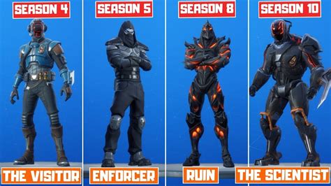 Battle royale, with the slogan brace for impact, started on may 1st, 2018, and ended on july 11th, 2018. The Evolution of All Mystery Fortnite Skins! (Season 4 ...