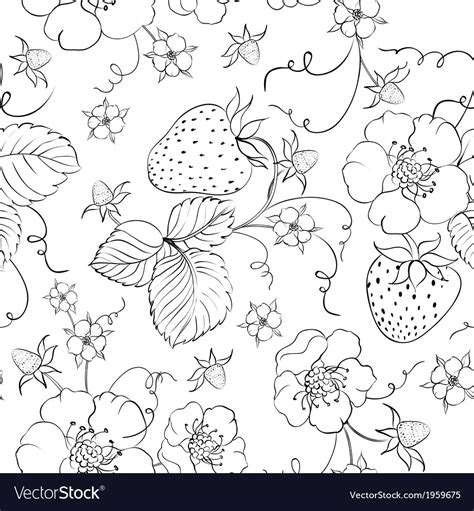 Seamless Pattern Of Bright Strawberry Royalty Free Vector