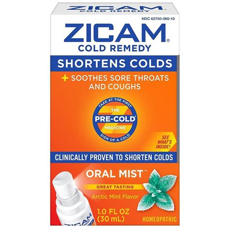Zicam Zinc Cold Remedy Oral Mist Artic Mint Flavor 1 Oz Delivery Or Pickup Near Me Instacart
