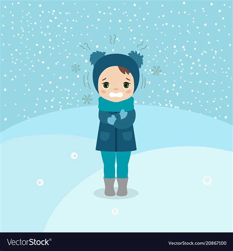 Cold Weather Girl Cold Weather Girl Royalty Free Vector