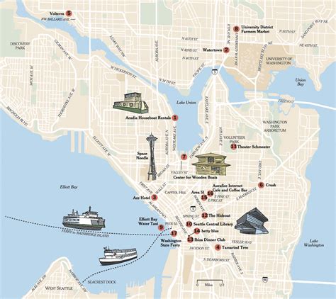 Seattle Tourist Map Images
