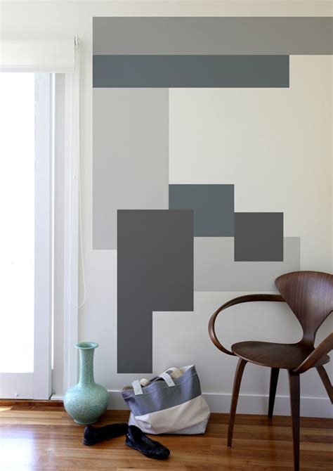 Design Outfit Geometria Per Decorare Geometric Wall Paint Interior