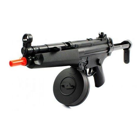 Electric Aeg Well Fps Mp Airsoft Rifle With Drum Magazine