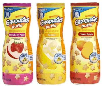 This recipe includes a lot of love, care. Target: Gerber Graduate Puffs or Snacks only $0.49 - Happy ...