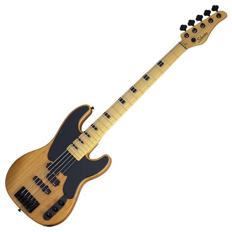 Schecter Model T Session 5 Bass Guitar Aged Natural Satin Gear4music