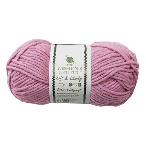 Women’s Institute Dusky Pink Soft And Chunky Yarn 100g Hobbycraft