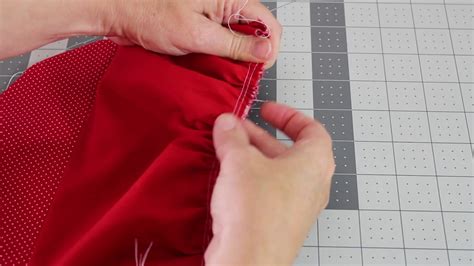 How To Gather Fabric Evenly Youtube