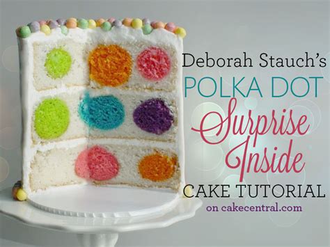 How To Make A Polka Dot Surprise Inside Cake CakeCentral Com