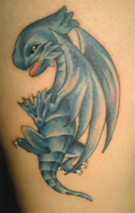 Blue Eyes White Dragon Tattoo By Capthansismymaster On Deviantart