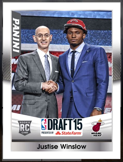 Justise Winslow (Rookie) Miami Heat Draft 2015 Insert Card 