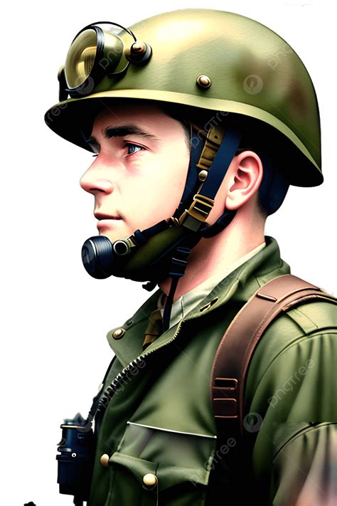 Military Pilot Wearing Cloth And Flight, Military Pilot Wearing