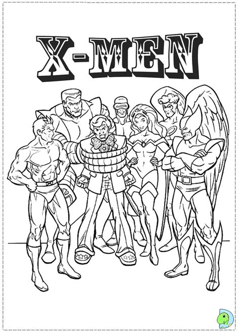 X Men Coloring Page