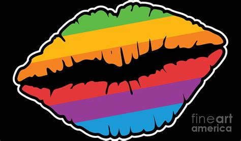 gay pride lesbian lgbt pride rainbow lips lip digital art by haselshirt pixels