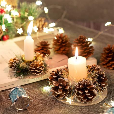 Christmas Table Centerpieces With Candles Christmas Candle Decorations Christmas Table