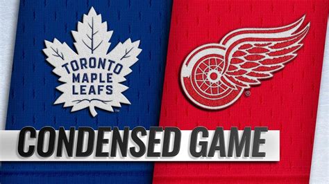 02 01 19 Condensed Game Maple Leafs Red Wings Youtube