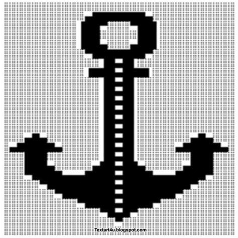 Maybe you would like to learn more about one of these? Ship Anchor ASCII Text Art Picture Copy Paste Code | Cool ...