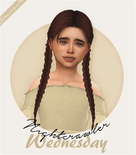 Simiracle Nightcrawler S Wednesday Hair Retextured Kids Version