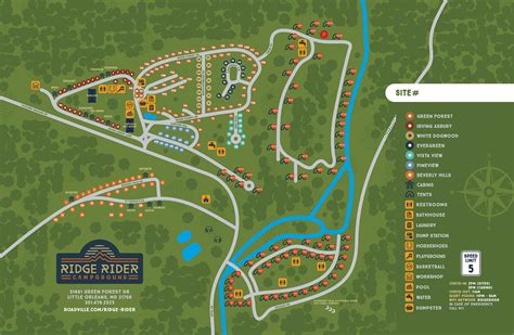 Campground Map Ridge Rider Little Orleans Md