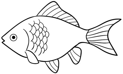 26 Printable Simple Fish Clipart Black And White Images Fish Lite