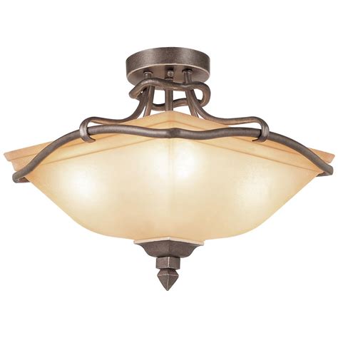 However, there are many stores which sell lighting fixtures and such that have that rustic look to them. Rustic Tea Branch Semi - Flush Mount Ceiling Light ...