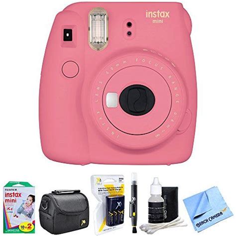 Fujifilm Instax Mini 9 Instant Camera Flamingo Pink 16550631 With 20