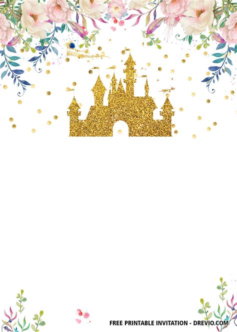 Free Disney Castle Bachelorette Invitation Templates Updated