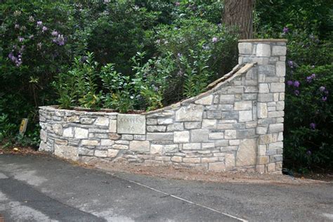 Pin By Chris Nystrom On Stone Creations Driveway Entrance Landscaping