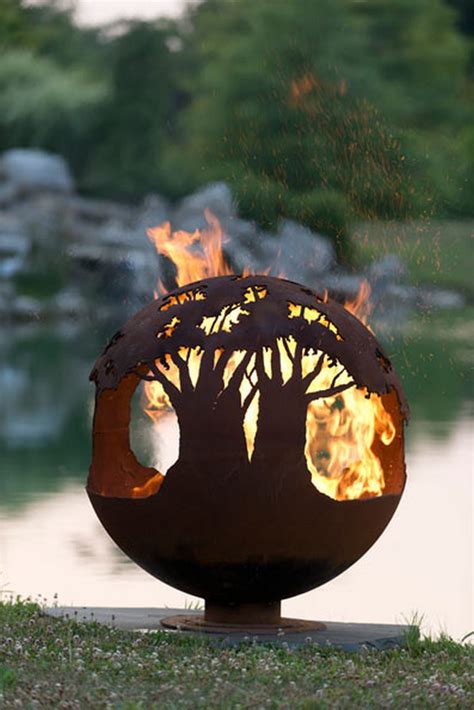 Artistic Sphere Fire Pit The Owner Builder Network
