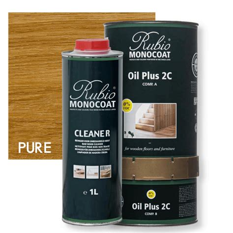 Rubio Monocoat Oil Plus 2c Pure Cleaner Combo Pack Of 230 Ml