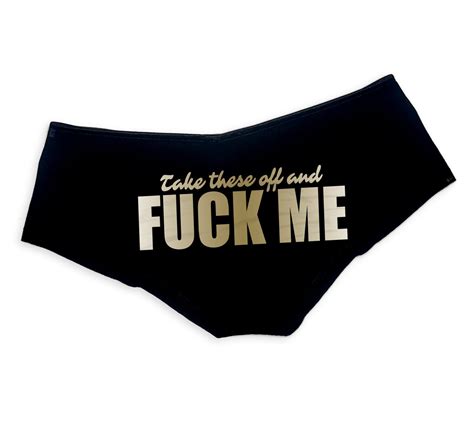 Take These Off And Fuck Me Panties Sexy Slutty Funny Panties Booty Bachelorette Party T Booty