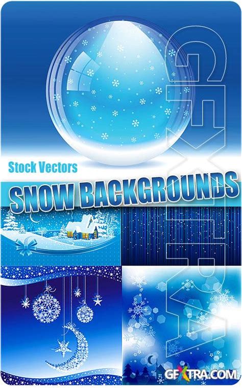 Snow Backgrounds Stock Vectors Gfxtra