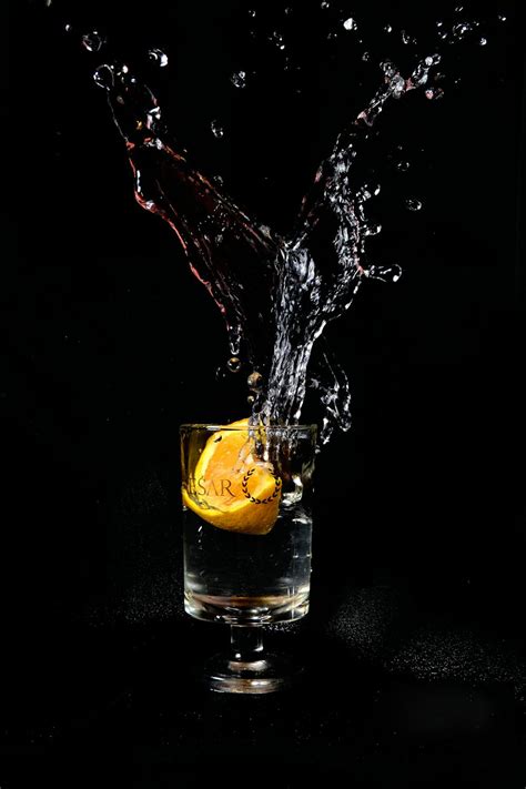 Orange On Drinking Glass · Free Stock Photo