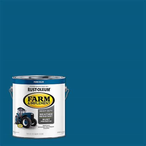 Rust Oleum 1 Gal Farm And Implement Ford Blue Gloss Enamel Paint 2 Pack
