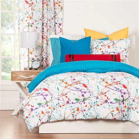 Funky room in a bag bedding. Crayola Splat Comforter Set - Blanket Warehouse