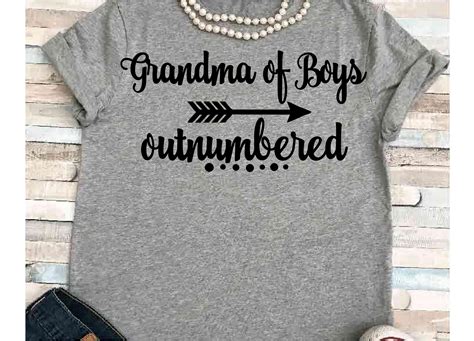 Grandma Of Boys Svg Svg Dxf Jpeg Silhouette Cameo Cricut Grammy Of Boys