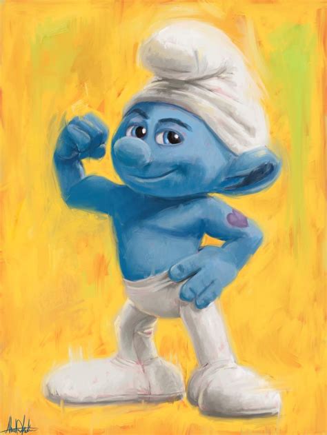 How To Draw Hefty Smurf You Can See The Final Result On