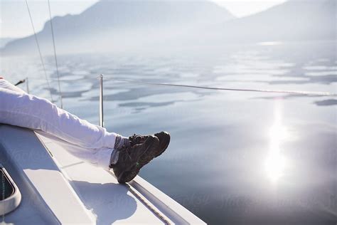 Relaxing On A Sail Boat By Stocksy Contributor Michela Ravasio