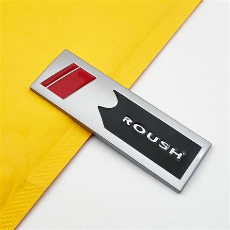 3d Matte Metal Roush Logo Car Emblem Sport Turbo Letter Badge Suv Coupe
