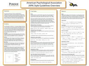 The american psychological association (apa) citation style is the most commonly used format for manuscripts in the social sciences. Apa Format Owl | amulette
