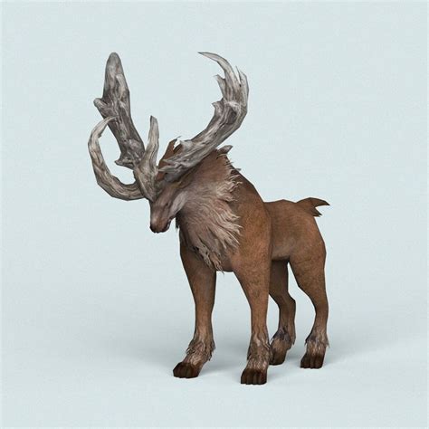 Fantasy Monster Deer 3d Model By 3dseller