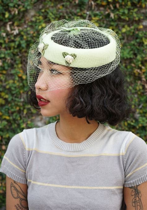 Reserved Vintage Womens Hat Vintage Veil Netting Hat With Etsy Hats