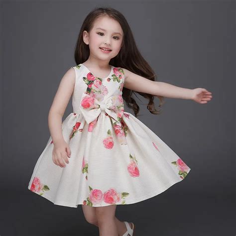 Hot Sale 2016 Summer Style High Grade Girls Dress Cute Baby Girls