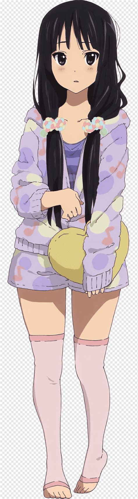 Black Haired Female Anime Character Mio Akiyama Yui Hirasawa Azusa