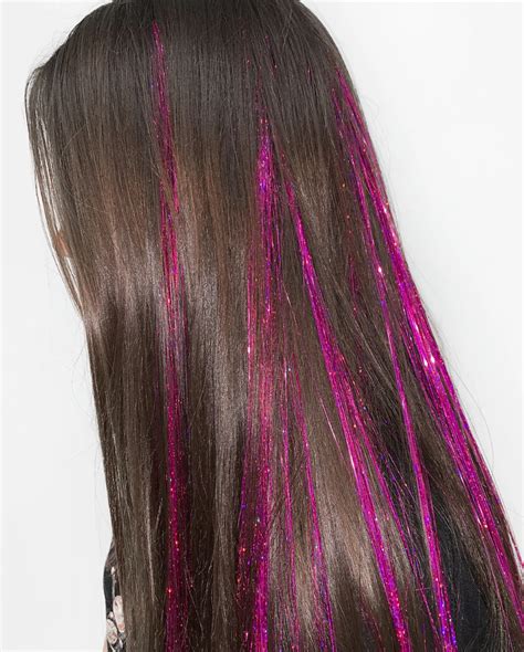 Pink Tinsel Hair Extensions The Gypsy Shrine Hair Tinsel Hair Styles Fairy Hair