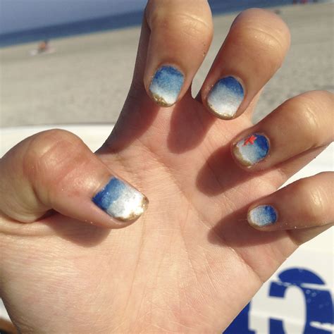 Beach Themed Nail Art Beach Themed Nails Nail Art Nails