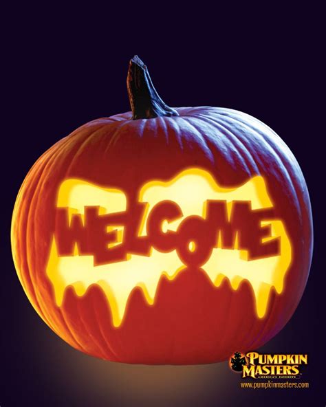 Welcome Pattern From The Pumpkin Masters Carving Party Kit Pumpkin