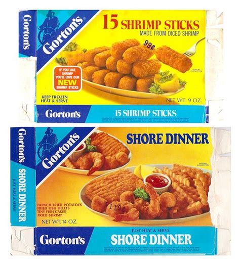 Let them bake for a few minutes and then take them out and add seasonings or sauces. Old Gorton's Frozen Fish Dinners Boxes Shrimp | MINIATURE ...